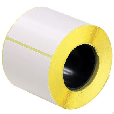 Термотрансферная этикетка 58х30 полуглянец 900 штук в рулоне 