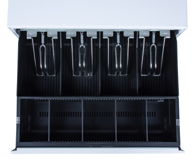 Денежный ящик POScenter 13EМ 330x355x90, механический, PUSH, белый 